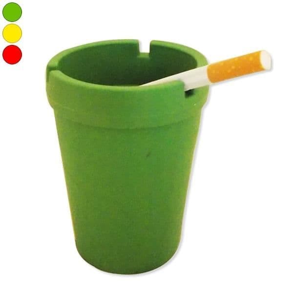 Rosa stopplukt askfat