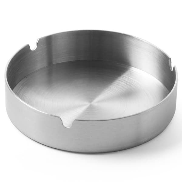Massiivinen ruostumattomasta teräksestä valmistettu tuhkakuppi, halkaisija. 80mm - Hendi 440803