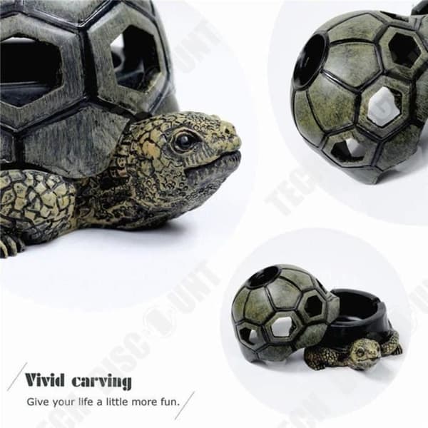 TD® Creative Tortoise Portable Askfat-Lok Hantverk Dekoration Present-Cigarett Tillbehör för män och Butt Port