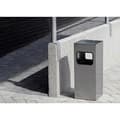 Miniatyrbild 2 av 2: Slitstark 333101 fyrkantig metallsockel askfat med sand, svart