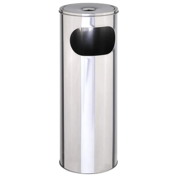 Askfat/soptunna silver 58 cm