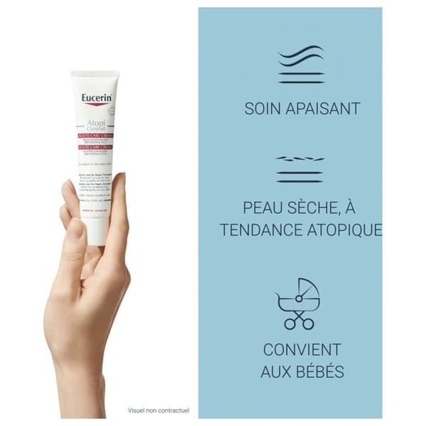 Kräm - Eucerin - Atopi Control - 40ml - Hypoallergen - Torr och känslig hud