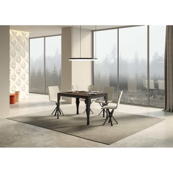Paxon Evolution Bordsskiva valnöt 90x120 telaio Långt 380 antracit