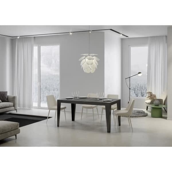 Bord Flame Evolution cementskiva 90x120 Lång 380 antracitram
