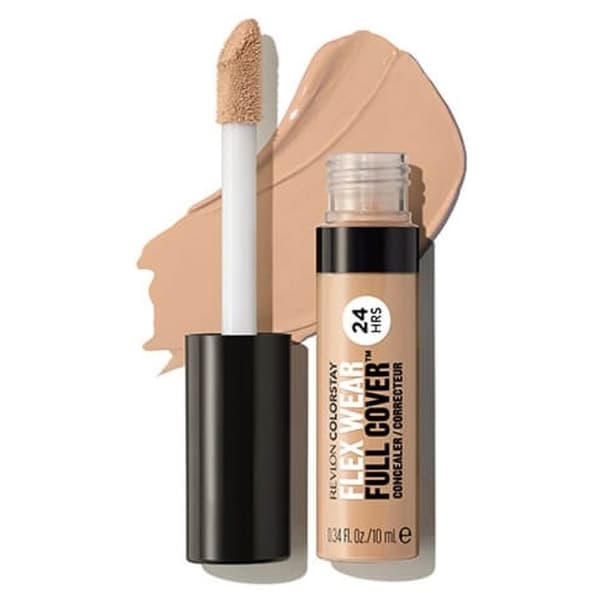 Revlon ColorStay Flex Wear heltäckande, högtäckande concealer, infunderad med hyaluronsyra och vitamin E, flexibel textur