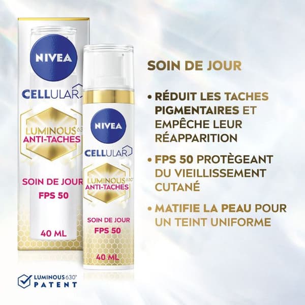 Anti-aging och anti-fläckar paket - NIVEA - Daglig vård + Nattkräm - CELLULAR LUMINOUS630