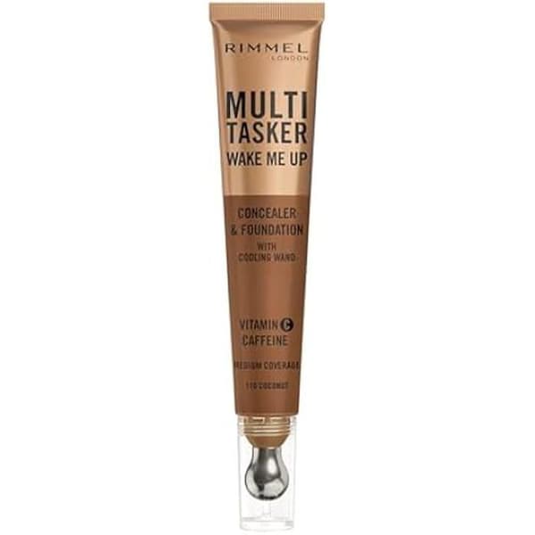 Concealer och foundation - RIMMEL - Wake Me Up - 110 - Varm kokos - 20ml - Multi-tasking