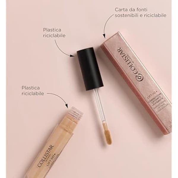 Lift HD+ Concealer - COLLISTAR - N.2 Naturligt guld - Flytande och krämig konsistens - Långvarig - Vattentät