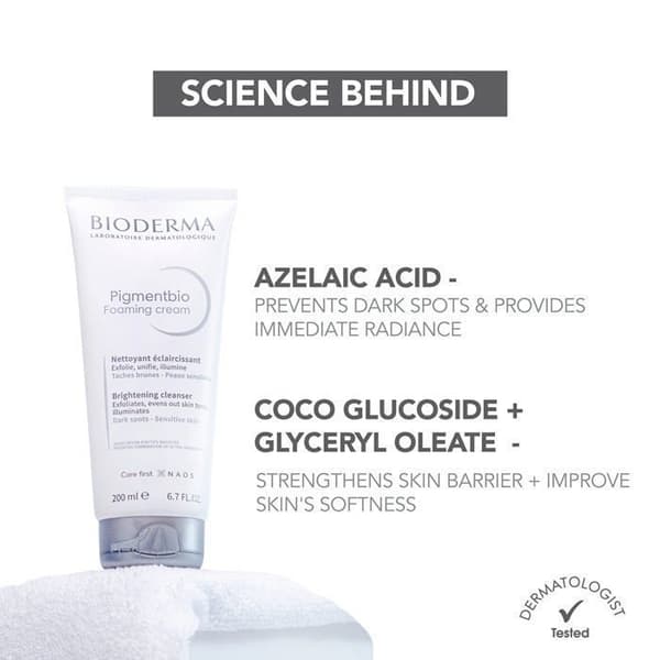 Skummande exfolierande kräm - BIODERMA - Pigmentbio - 200ml - För kvinnor - Vuxen