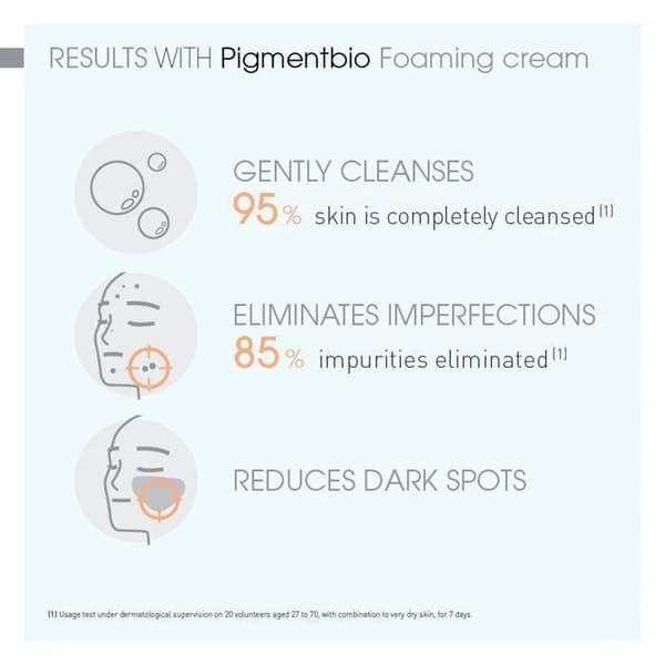 Skummande exfolierande kräm - BIODERMA - Pigmentbio - 200ml - För kvinnor - Vuxen