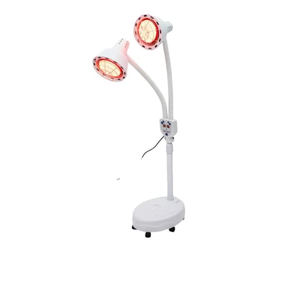 Dobbelt-hoved Infrarød Terapi Lampe, Justerbar Temperaturkontrol, Fjernbetjeningsbekvemmelighed, Kompakt Design