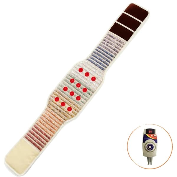 Fjärrinfraröd värmedyna, smärtlindringsterapi, chakrabalansering,220v EU, Vit