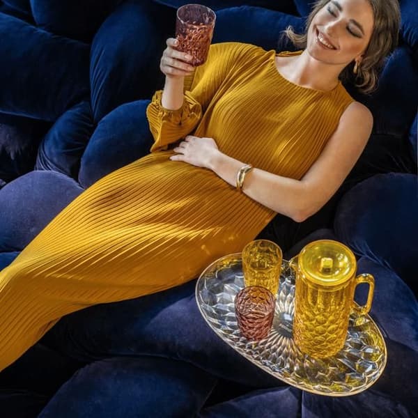 SET 6 HÖGA GLAS 'VANITY' MIX AV FÄRGER GUZZINI