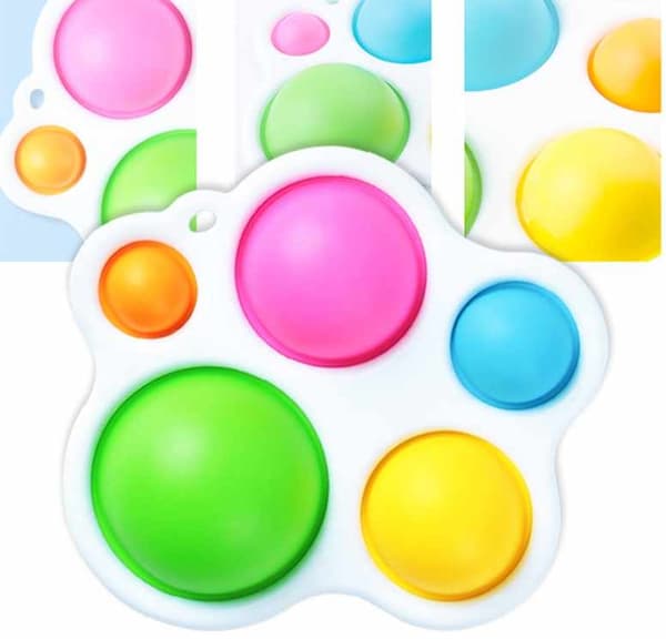 Fidget Toys - Fidget-lelu - Pop Coloured Bubbles - värilliset kuplat