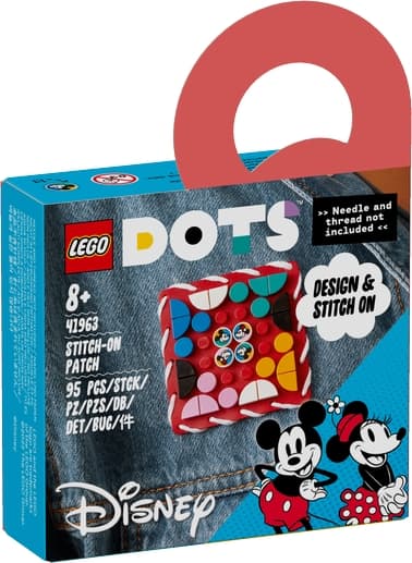 LEGO DOTS Musse Pigg och Mimmi Pigg Tygmärke 41963