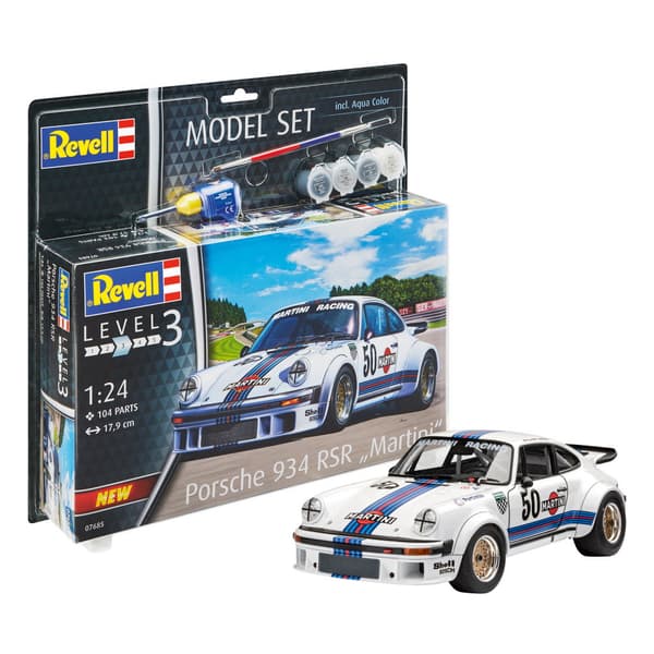 Revell Model Set - Porsche 934 RSR "Martini" 1:24 - 104 Dele