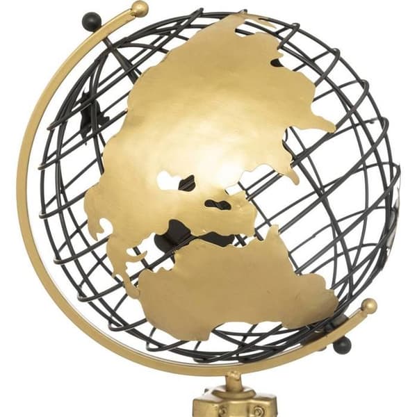 Dekorativ glob på stativ - Atmosphera - Ramon - Svart metall - H70 cm - 1,3 kg