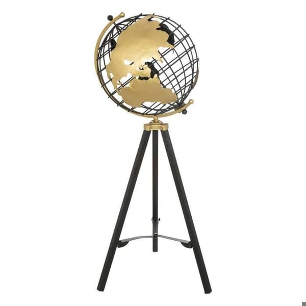 Dekorativ glob på stativ - Atmosphera - Ramon - Svart metall - H70 cm - 1,3 kg