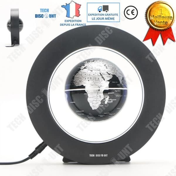 TD® Luminous Levitation Terrestrial Globe Interactive Magnetic Barn Vintage Dekorativ Flytande Trådlös Engelsk Roterande Upphängd