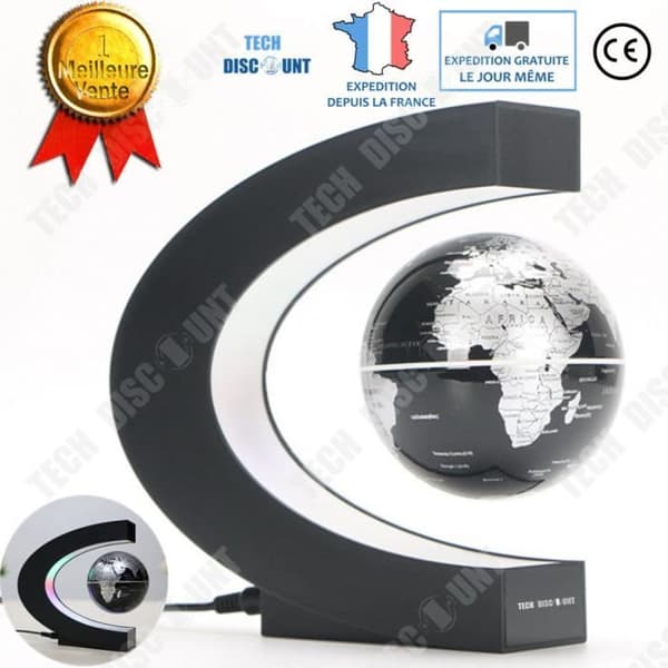 TD® Luminous Levitation Terrestrial Globe Interactive Magnetic Barn Vintage Dekorativ Flytande Trådlös Engelsk Roterande Upphängd