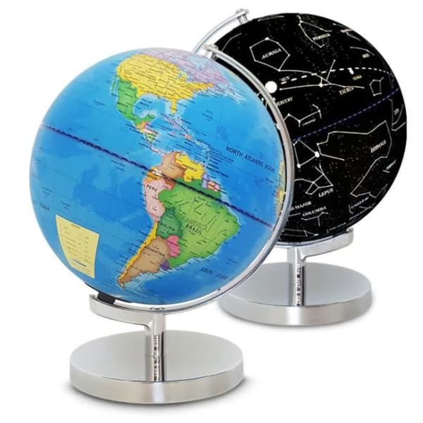 TD® Ljusande jordglob LED ekologisk satellitseende interaktiv roterande inredning autonom befolkningstäthet