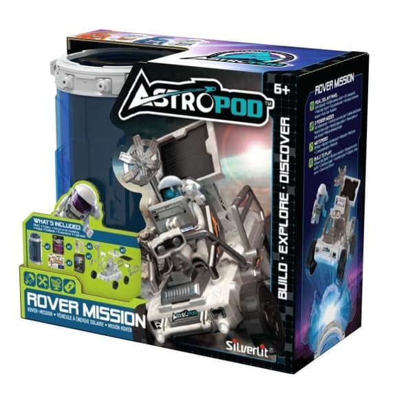Solcellsdrivet fordon - ASTROPOD - 11 cm - Motoriserad - 20 delar att bygga