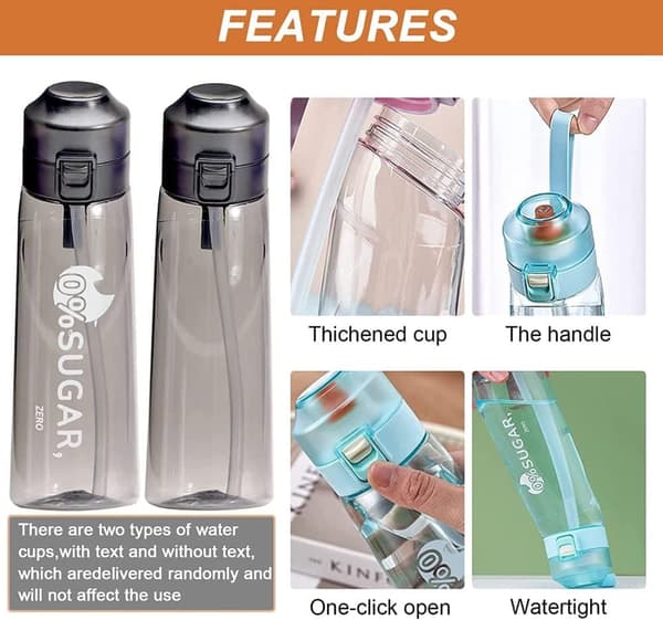 Air-Up Startpaket – 700ml Vattenflaska med 7 Smaker | 0 Socker | Med Snodd | Gym & Träning
