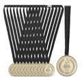 Miniatyrbild 1 av 6: Set med 12 guldmedaljer - Barn - Plast - Födelsedagsfest - Belöning - Glad
