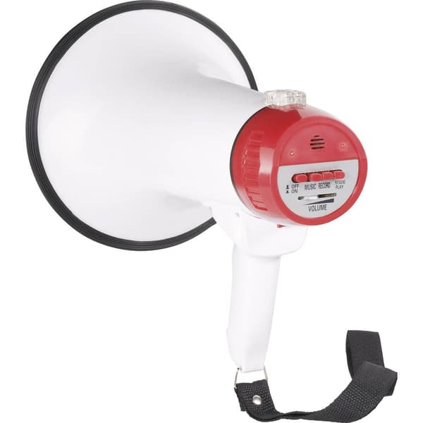 SpeaKa Professional XB-11SR Megafon med fästrem, Inspelningsfunktion