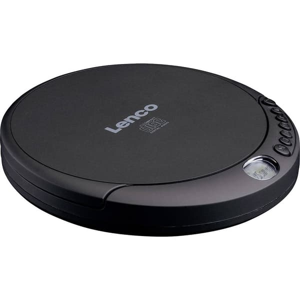 Lenco CD-010 Bärbar CD-spelare CD, CD-RW, CD-R Batteri-laddningsfunktion Svart