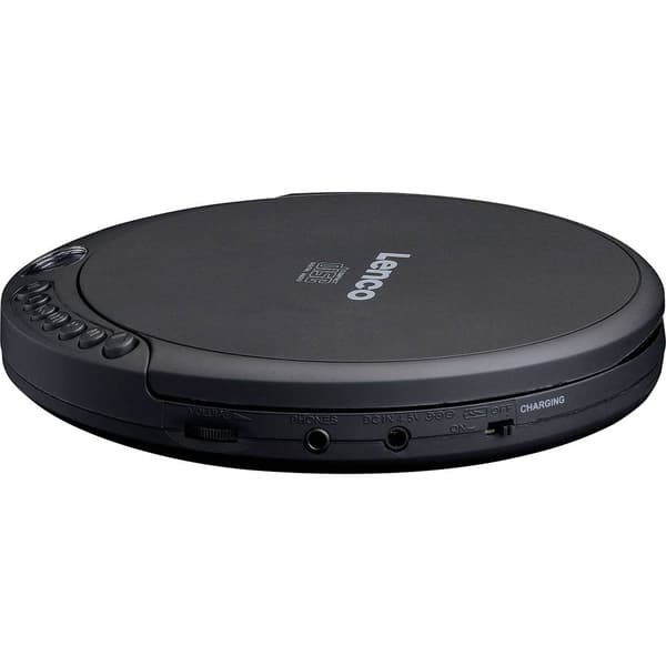 Lenco CD-010 Bärbar CD-spelare CD, CD-RW, CD-R Batteri-laddningsfunktion Svart
