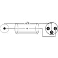 Miniatyrbild 2 av 2: Omnitronic 3022522B XLR Adapterkabel [2x XLR-kontakt 3-polig - 2x RCA-hane] 1.00 m Svart