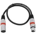 Miniatyrbild 2 av 4: Omnitronic 30220401 XLR Anslutningskabel [1x XLR-kontakt 3-polig - 1x XLR-kontakt 3-polig] 0.50 m Svart