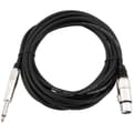 Miniatyrbild 2 av 3: Omnitronic 3022516M XLR Adapterkabel [1x XLR-kontakt 3-polig - 1x Teleplugg: 6,3 mm (mono)] 2.00 m Svart