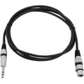 Miniatyrbild 2 av 4: Omnitronic 30225182 XLR Adapterkabel [1x XLR-kontakt 3-polig - 1x Teleplugg 6,3 mm (stereo)] 2.00 m Svart