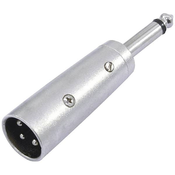Omnitronic 30226450 XLR Adapter [1x XLR-kontakt 3-polig - 1x Teleplugg: 6,3 mm (mono)]