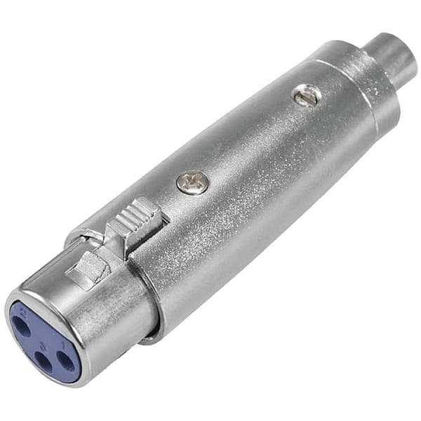 Omnitronic 30226564 XLR Adapter [1x RCA-hona - 1x XLR-kontakt 3-polig]