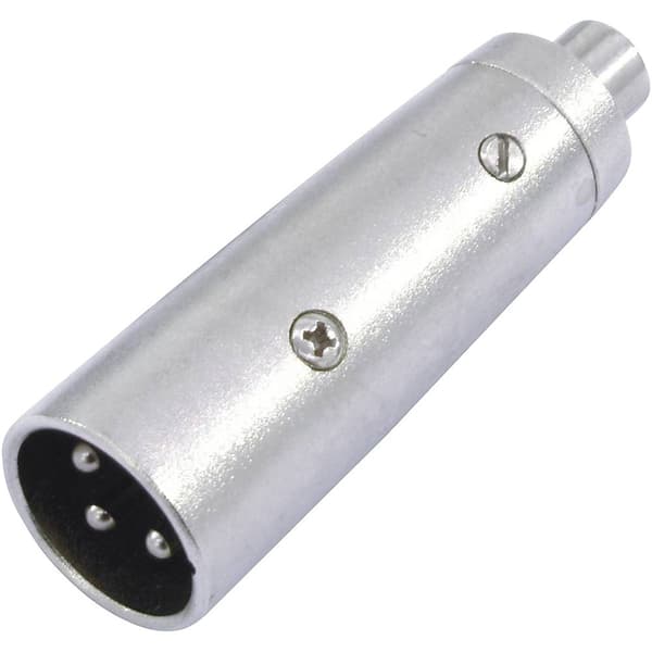 Omnitronic 30226566 XLR Adapter [1x RCA-hona - 1x XLR-kontakt 3-polig] Silver