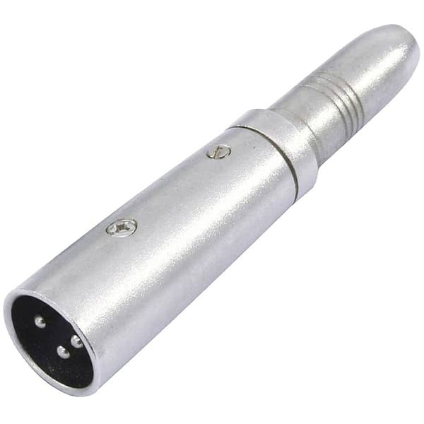 Omnitronic 30226500 XLR Adapter [1x XLR-kontakt 3-polig - 1x Teleplugguttag 6,3 mm (mono)]