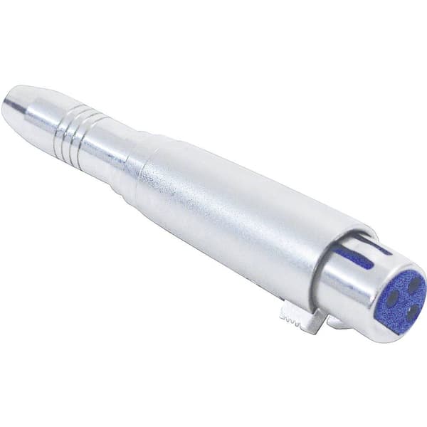 Omnitronic 30226555 XLR Adapter [1x XLR-kontakt 3-polig - 1x Teleplugg 6,3 mm (stereo)]