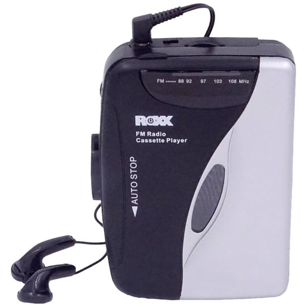 Roxx PCP 300 Bärbar kassettbandspelare Svart/Silver