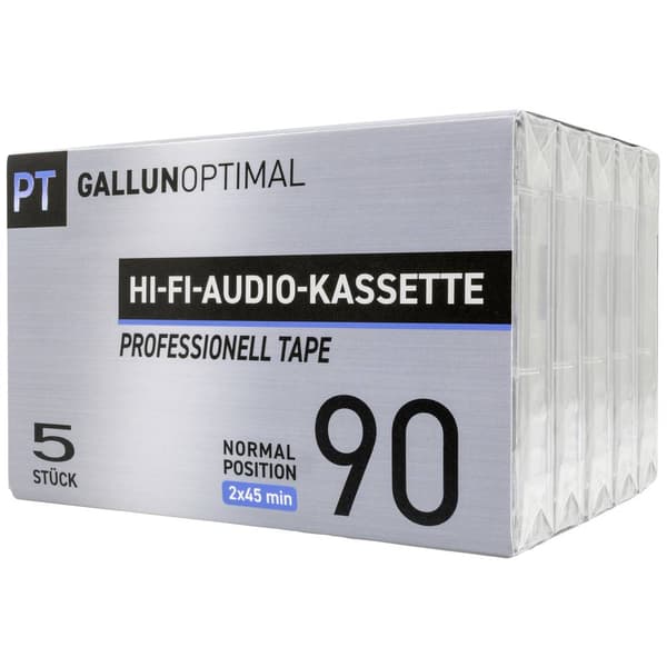 GALLUNOPTIMAL Kassettebånd 90 min Sæt med 5 stk.