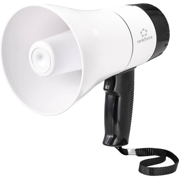 Renkforce RF-MP-200 Megafon Inspelningsfunktion, med fästrem