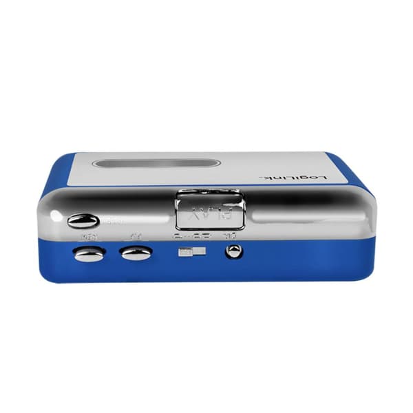 LogiLink UA0393 Bärbar kassettbandspelare Blå, Silver