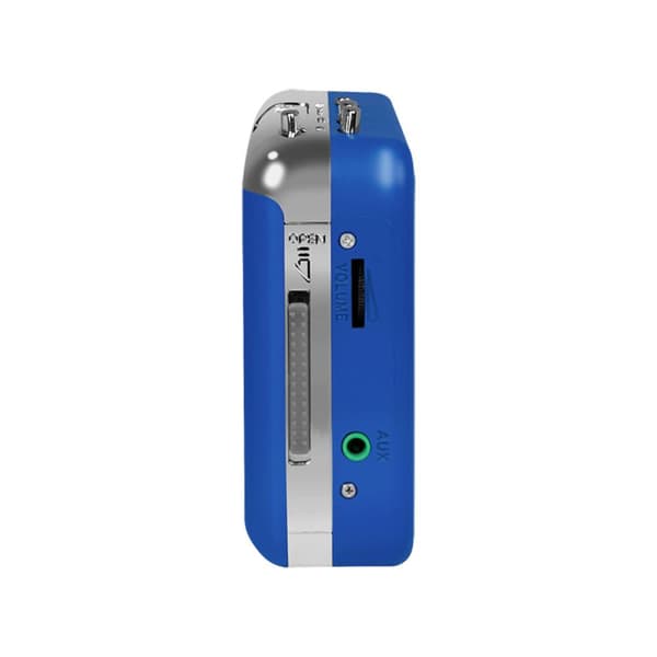 LogiLink UA0393 Bärbar kassettbandspelare Blå, Silver