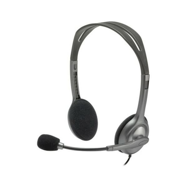 Hovedtelefoner med mikrofon Logitech 981-000593 Grå