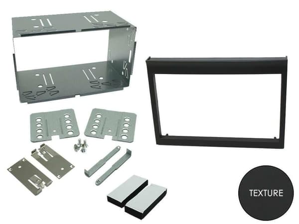 Double Din Fascia Facia Stereo Radio Panel Kit With Cage For Porsche 911 996