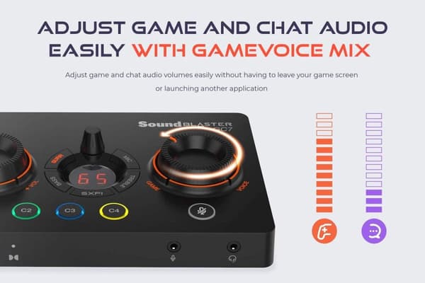 Sound card Creative Sound Blaster GC7, USB-C, Super X-FI, PC, Mac, PS 4/5, Xbox, Nintendo Switch