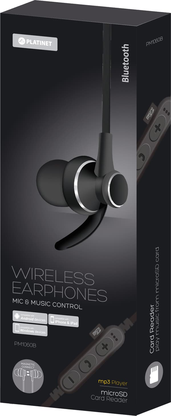 Platinet wireless headset Sport PM1060, black