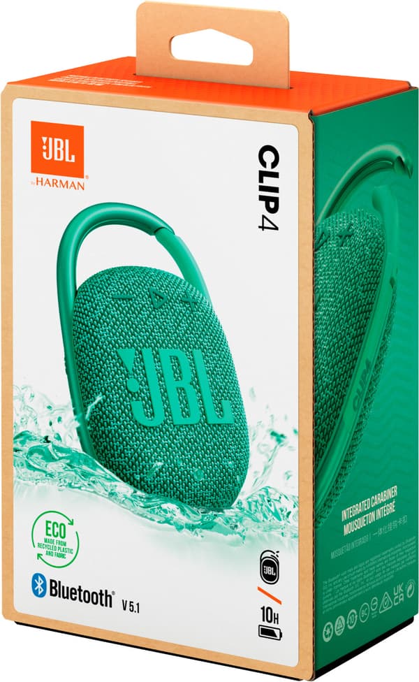 JBL CLIP 4 Bluetooth Wireless Speaker Eco Green EU